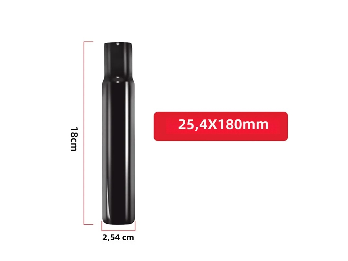 Tija de sillín de acero para bicicleta infantil (254/272 mm), accesorio de ciclismo, color negro, antioxidante, juguete para niños