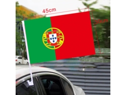 Bandera Portugal Para Coche Con Soporte De Ventosa En Ventana 45x30cm Resistente Al Viento Para Aficionados