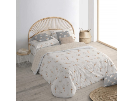 Funda Nórdica con Botones BELUM (220 x 220 cm - Algodón Orgánico - Beige)