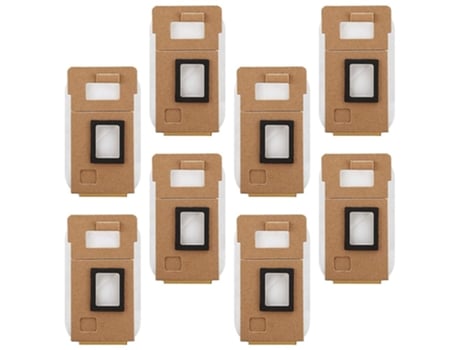 Saco de pó para roborock s7 s7+ aspirador de pó auto-esvaziar doca -8pcs