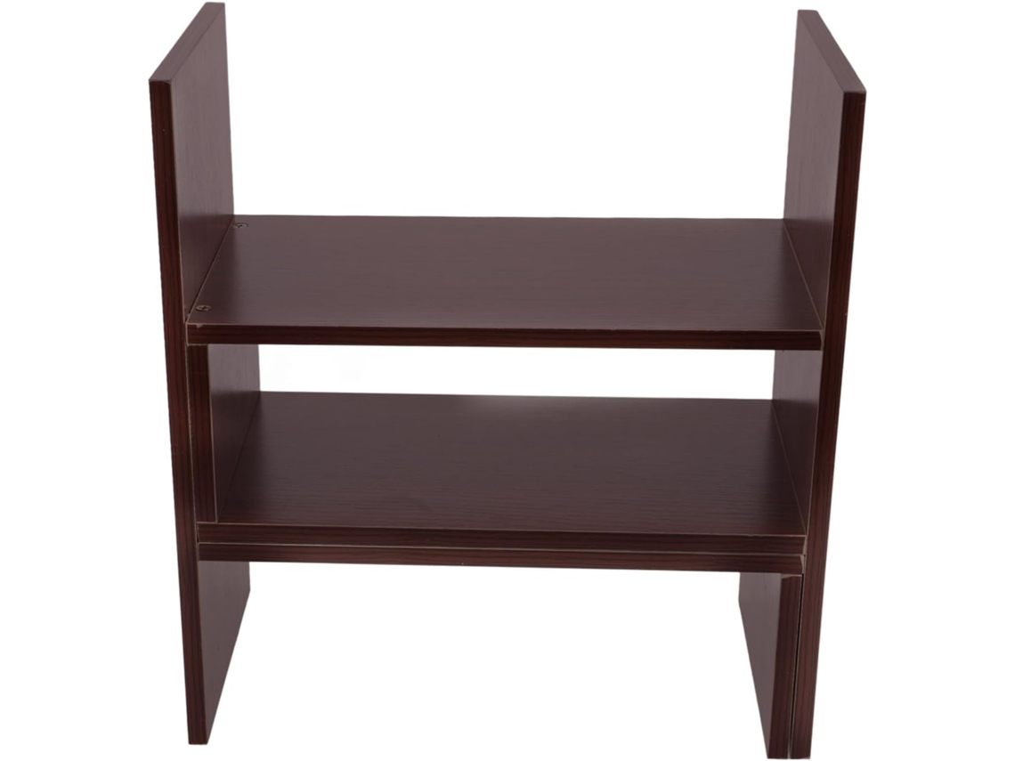 Estantería De Escritorio De Madera Clara, Pequeña Estantería Vertical Para Libros Y Revistas.