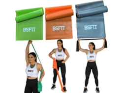 Gomas Elasticas Musculacion (3 Unidades), Latex Free, Tpe, 1.2m Bsfit