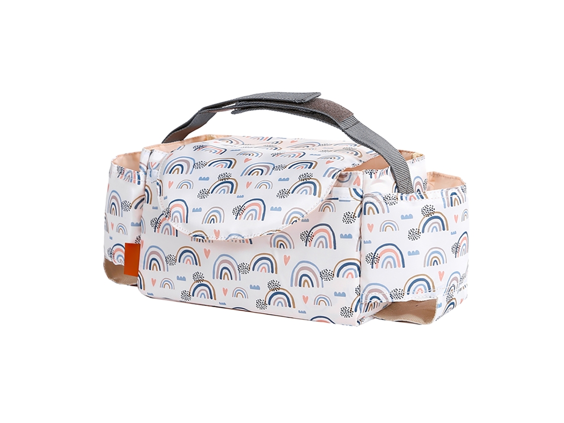 Organizador Multifuncional Para Cochecito Con Portavasos, Impermeable Y De Gran Capacidad.