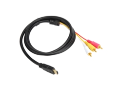 Cables de audio y vídeo HDMI a 3 RCA, adaptador de línea AV