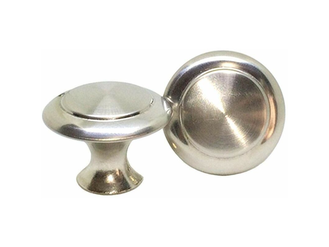 Tirador redondo de acero inoxidable para cajón, armario o puerta de cocina (10 unidades)