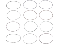 Juego De 12 Correas Elásticas De Nailon Multicolor Para Diarios De Viaje, Soportes Elásticos Para Cuadernos