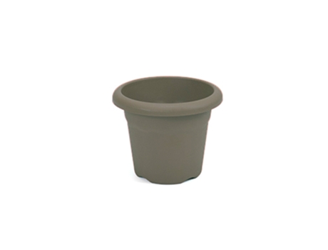 PLASTIKEN TERRA - Maceta Redonda Medida 12 cm 05L Taupe