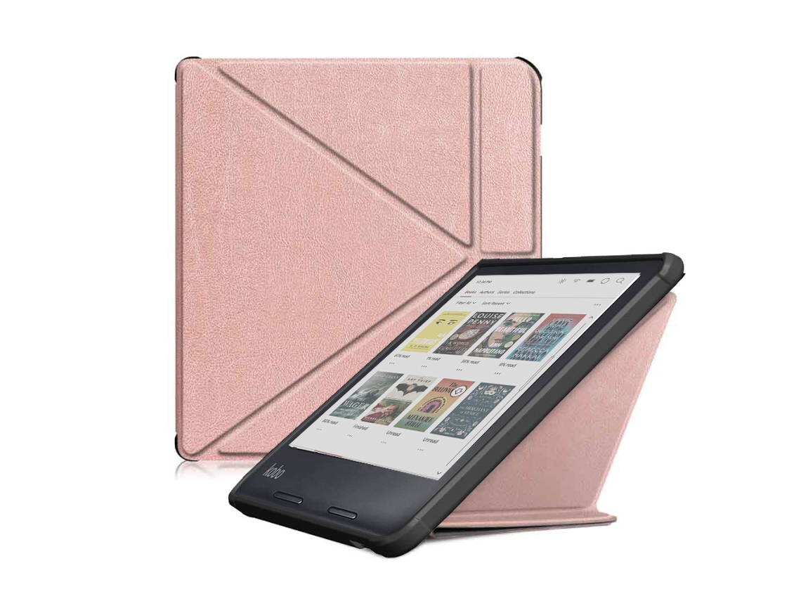Funda de cuero para Kobo Libra Color con función de encendido y apagado automático S04 Siurn (modelo N428)
