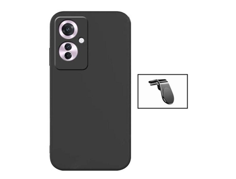 Funda Safe Driving Carro para Oppo Oppo Reno11 F PHONECARE Silicona Líquida Negro