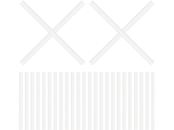100 Tapas Protectoras Ganchos Perchas Pvc Transparente Paquete Unidades Protectores Antideslizantes Metálicas