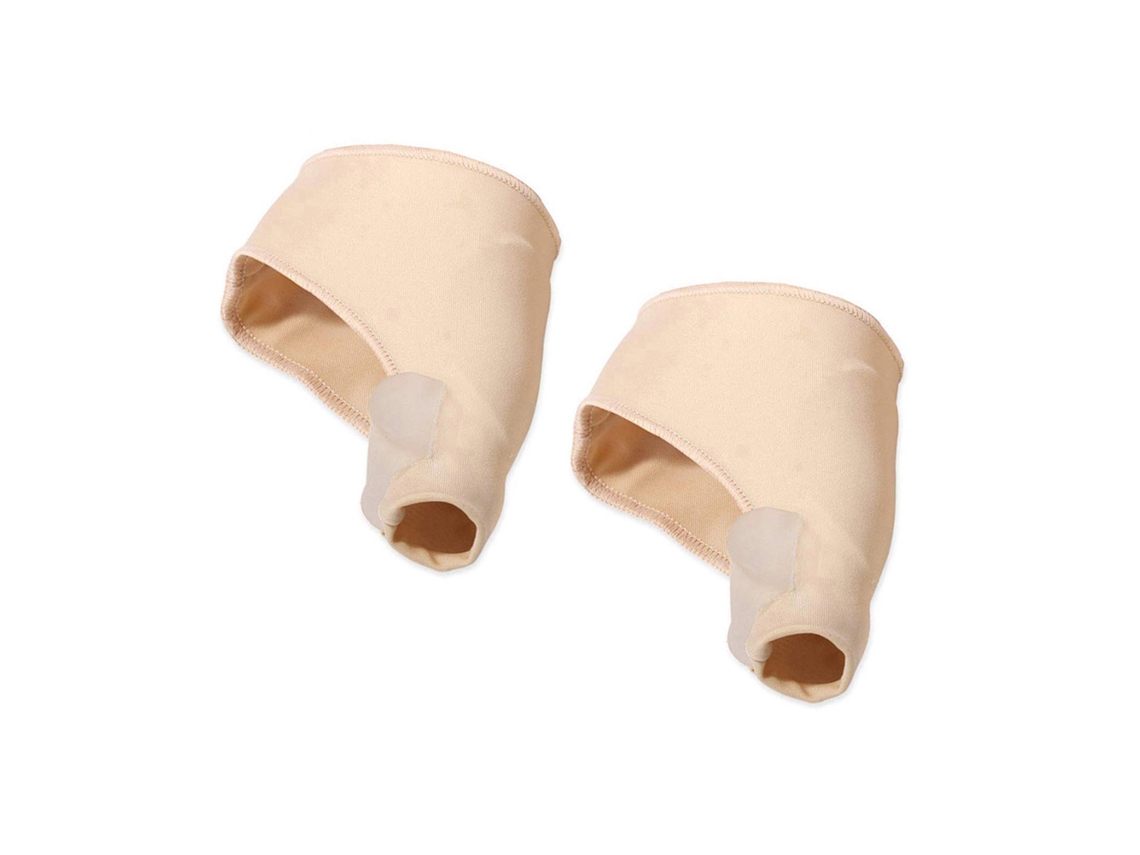 Corrector de rodilla con gel y separador de dedos, Lycra + silicona.