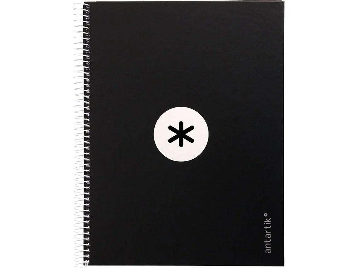 Cuaderno LIDERPAPEL Série Antartik 90g/m² Negro, horizontal (A4)
