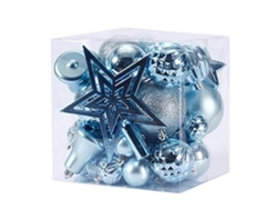 Juego de bolas navideñas irrompibles para decorar el árbol de Navidad (45 piezas)