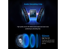 Auriculares Gaming Sades Sa810 Con Micrófono De 3.5mm Para Pc, Color Azul