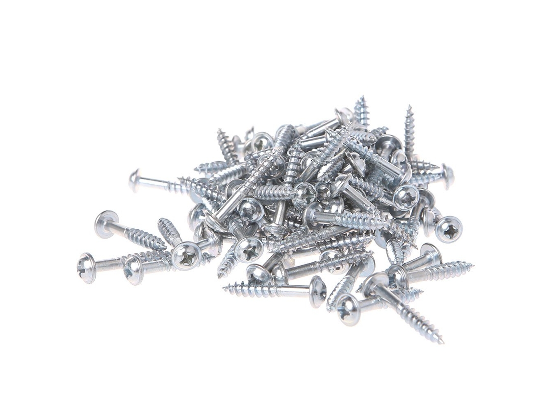 100 Tornillos Autorroscantes Para Agujeros De Bolsillo, Tornillos Autorroscantes Para Agujeros Inclinados M4-25