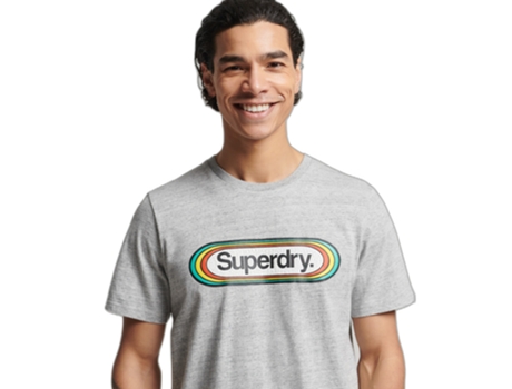Camiseta para Hombre SUPERDRY (S - Multicolor)