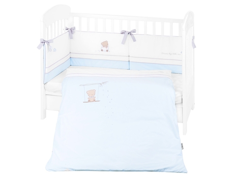 Juego De Cama Bordado 2 Piezas 60X120Cm Dream Big Azul KIKKA BOO
