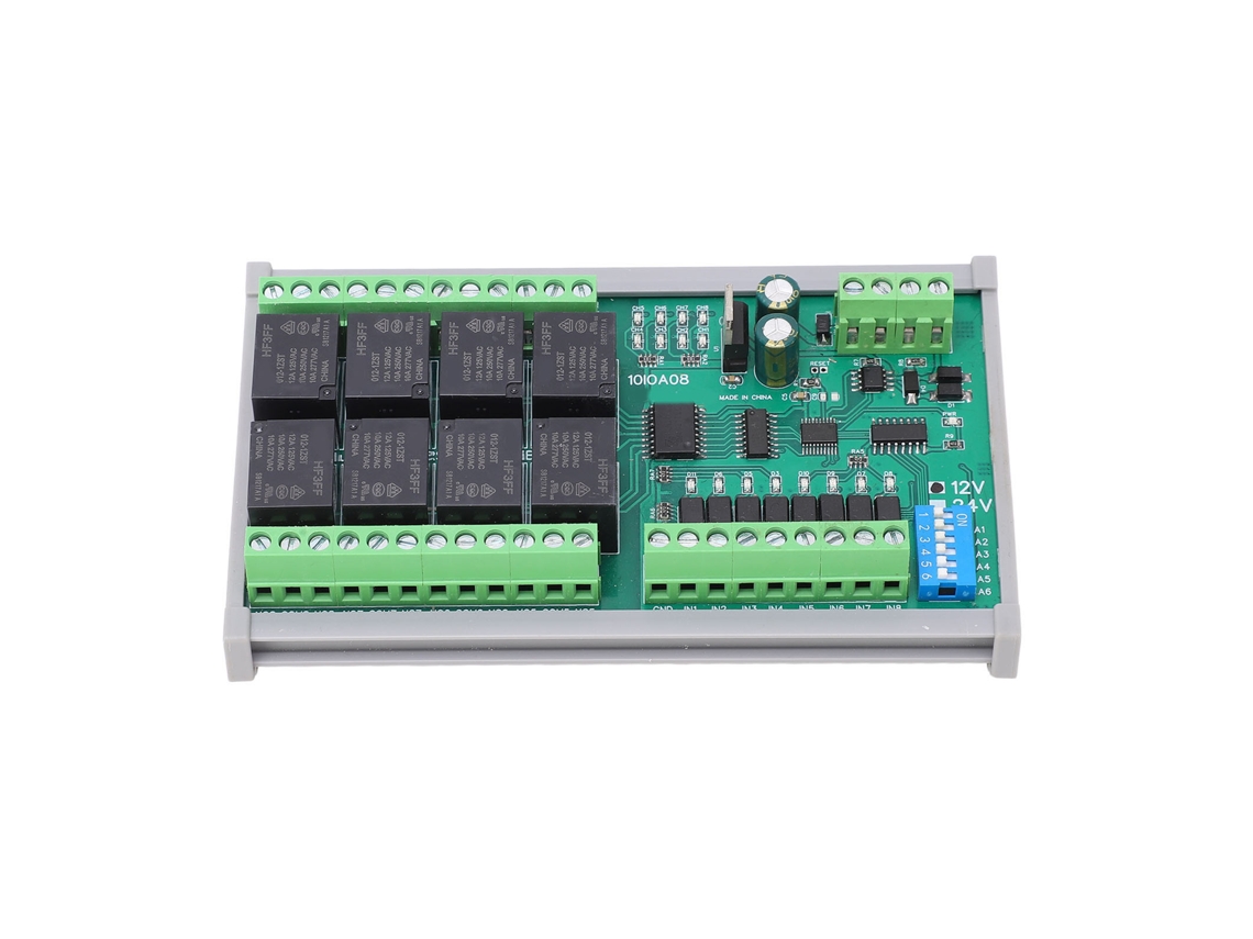 Módulo De Control De Relés De 8 Canales Con Protección Tvs Y Reinicio Por Hardware De 12 V Cc Para Mecatrónica.