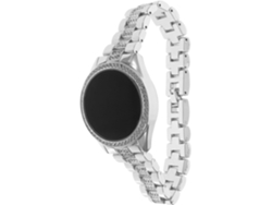 Reloj Pulsera Led Mujer Adornado Brillantes Piedras Plateadas Elegante Digital Ligero Accesorio Diario