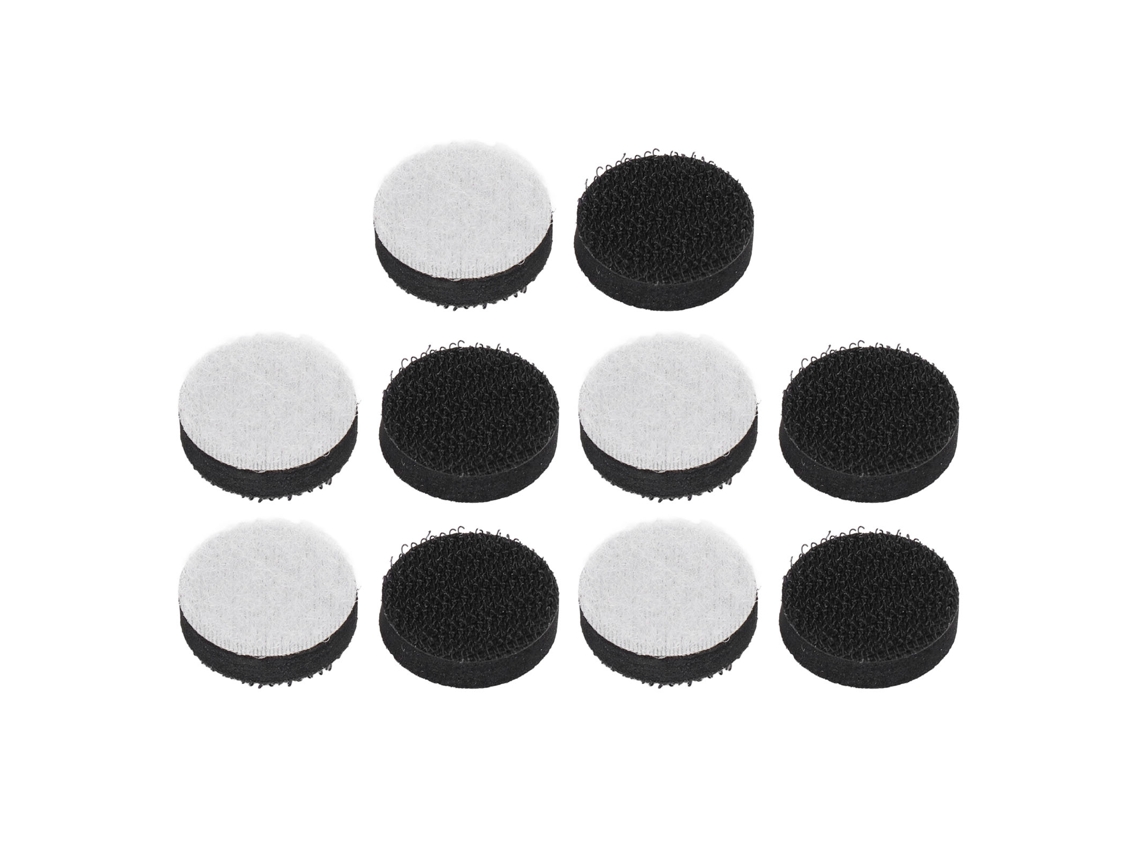 10 Almohadillas De Esponja De 25 Mm Con Cierre De Velcro Para Lijar Y Pulir, Con Función De Amortiguación.