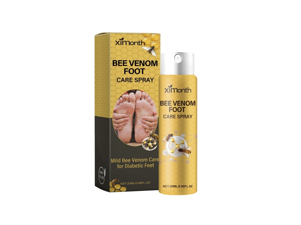 Spray calmante para pies con veneno de abeja