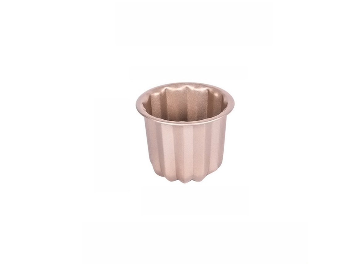 Molde Para Tartas Y Bizcochos De Acero Al Carbono - Molde Individual De Repostería - Oro Rosa