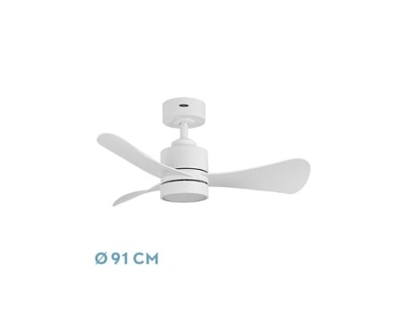 Ventilador DC Zepelin 18W Blanco 3 Aspas FABRILAMP