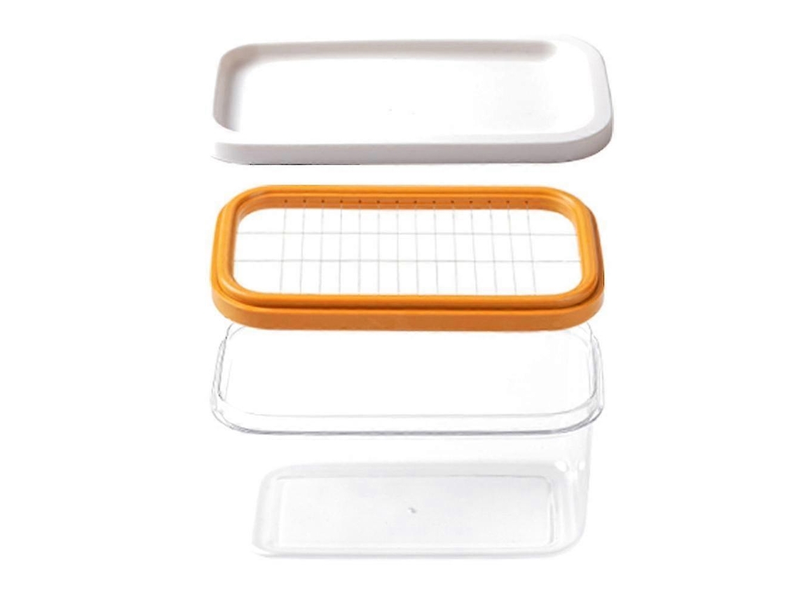 Mantequillera con tapa hermética y cortador para facilitar el corte y el almacenamiento. Ideal para almacenar mantequilla y queso. Rosewell