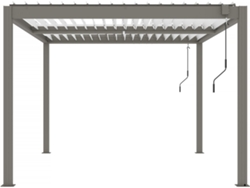 Pérgola Bioclimática <<windsor>> - 3 X 4 M - Gris Topo