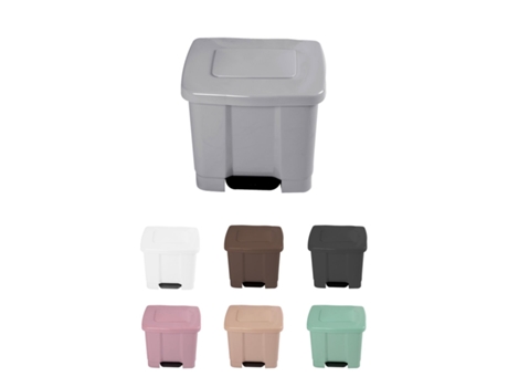 Cubo de Basura para el Reciclaje – Basurero Com Pedal 35L Com 2 Compartimentos Plata 35L
