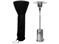 Toldo Para Calentador De Patio Vertical 210d Negro Resistente Al Agua 226x85x48cm Zak
