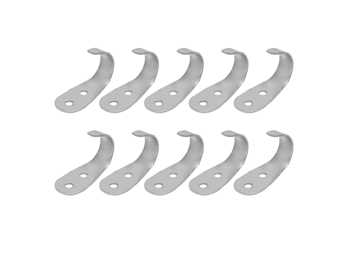 10 Ganchos De Pared De Acero Inoxidable Duraderos Para Colgar En El Baño Sombreros, Toallas Y Llaves.