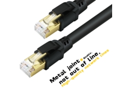Cable De Red Cat8 De Cobre Puro De Alta Calidad Con Transmisión Rápida De 2000 Mhz Y 40 Gbps Y Gran Estabilidad Para Portátiles.