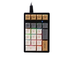 Mini teclado numérico mecánico de 21 teclas con eje verde, USB RGB, teclado externo Everley891