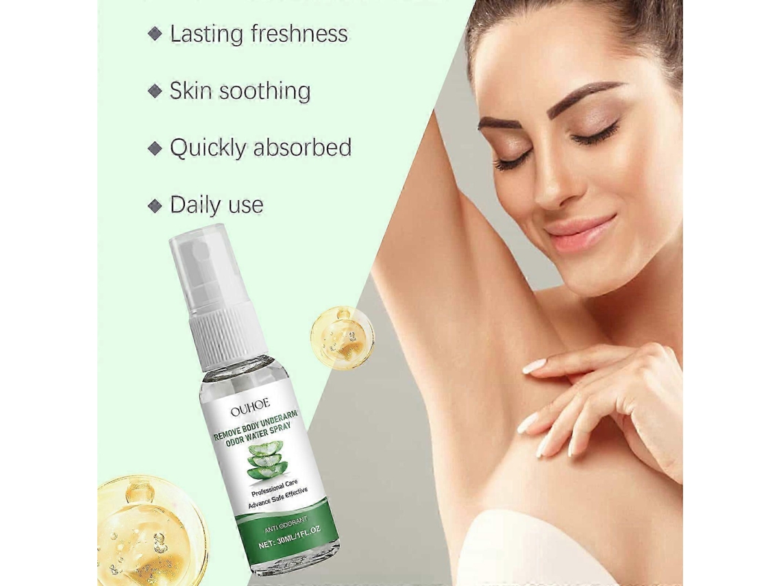 Aloe Vera Underarm Spray Refreshing Spray Hydrates, Leaves Fragrance, Nourishes And Refreshes Underarms