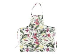 Delantal Antimanchas Con Elegante Estampado De Flores