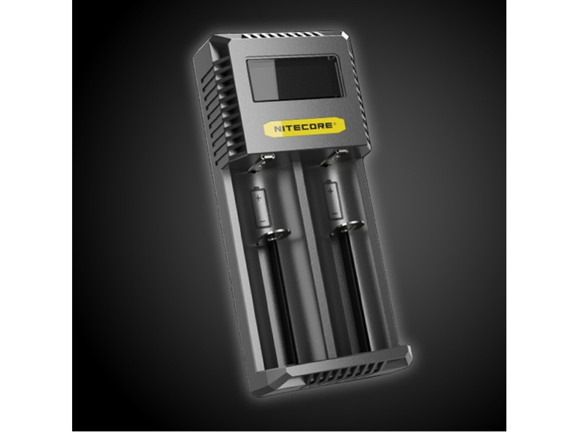 Cargador de batería universal Nitecore Ci2 con doble compartimento para baterías IMR/iones de litio Ni-MH/Ni-Cd 18650, 21700 y 26650 AA y AAA, linternas y herramientas.