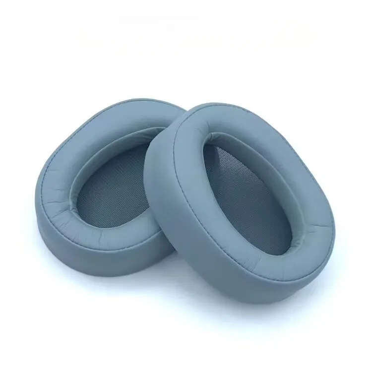 Almohadillas De Repuesto Para Auriculares Sony Mdr-100abn / Wh-h900n (1 Par), De Piel Sintética. Color Azul Claro. Czhhmart