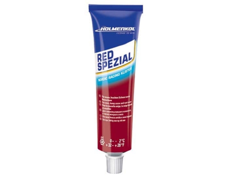Cera HOLMENKOL Cera Klister red Spezial +0°c/-2°c 60 Ml Vermelho