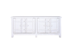 Aparador Olmo Macizo Blanco 230x48x96cm