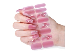 Tiras de esmalte de uñas, pegatinas para decoración de uñas, geles navideños, tiras de uñas, pegatinas para esmalte de uñas, envolturas para uñas, decoración de uñas Nostalgia88