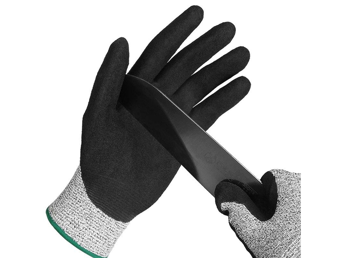 Guantes Resistentes A Cortes De Nivel 5 Con Malla De Acero Inoxidable Para Cortar Ostras, Carne, Jardinería Y Trinchar - Talla M