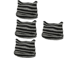 Gorro De Ganchillo Con Diseño De Gato Para Mujer