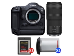 Canon Eos R3 + Rf 100-400mm F/5.6-8 Is Usm + 3 Sandisk 128gb Extreme Pro Cfexpress Type B + 2 Canon Lp-e19 + Ebook Pricedirect