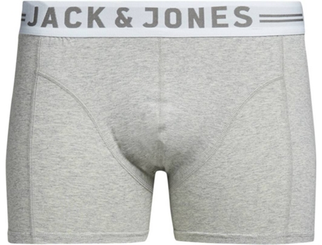 Boxers JACK & JONES Algodón Hombre (M - Gris)