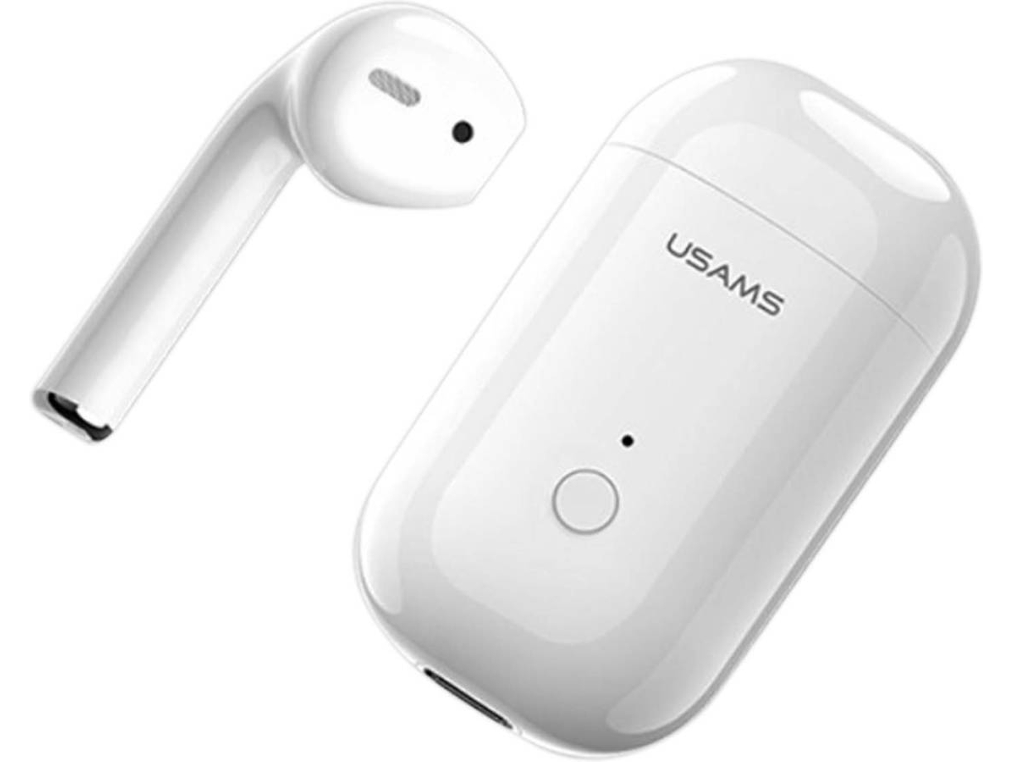 Kit Manos Libres USAMS BHULB01 (In Ear - Micrófono - Blanco)