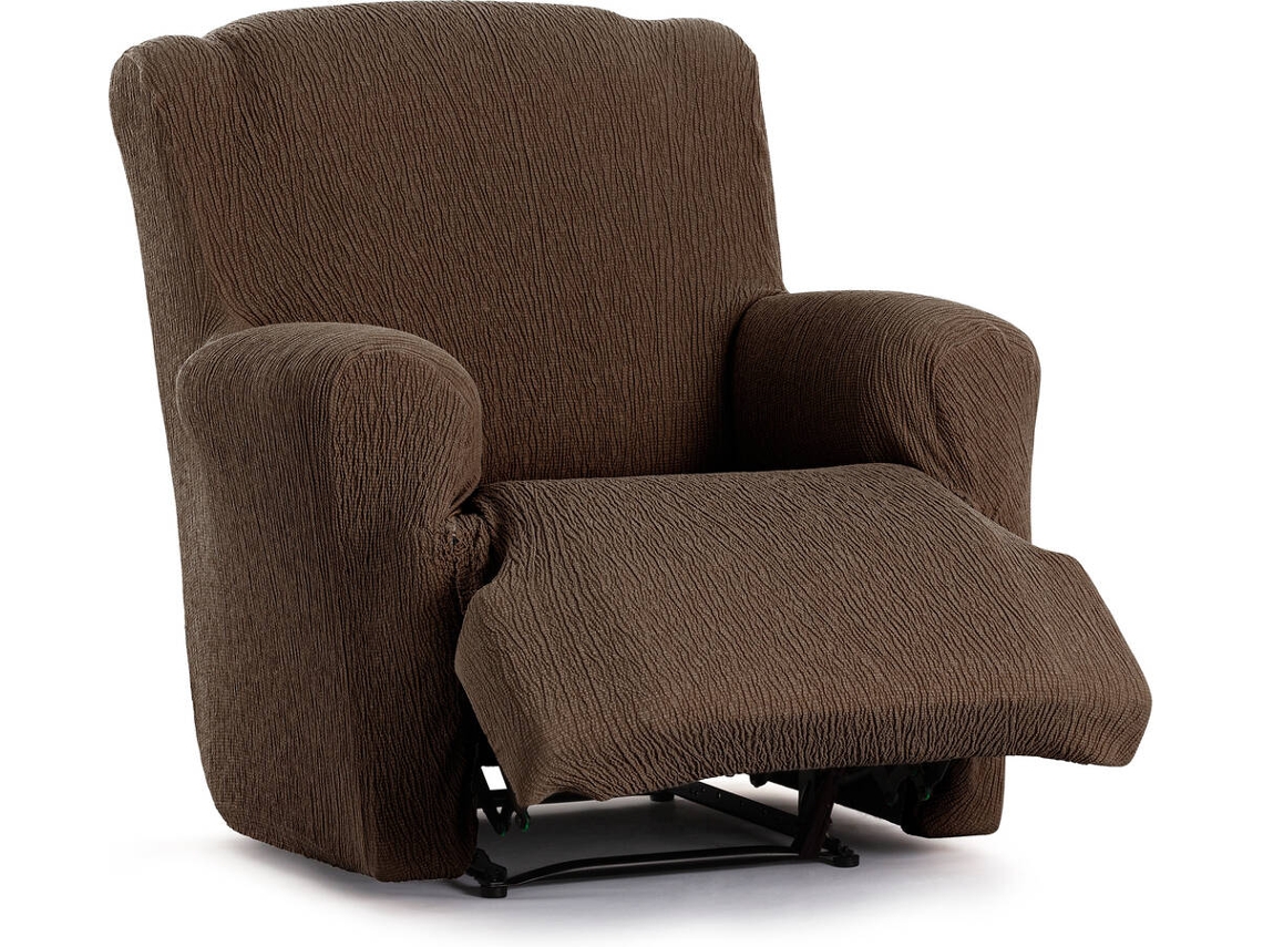 Funda de Sillón Relax XL EYSA Premium Troya Tejido Elástico (90 x 80 x 100 cm - Poliéster y Algodón - Marrón)