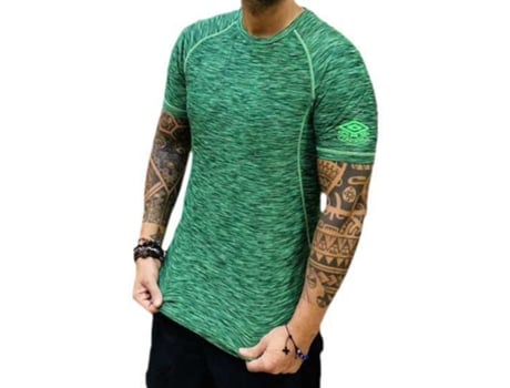Camiseta de Hombre para Fitness UMBRO Elite Verde (XL)