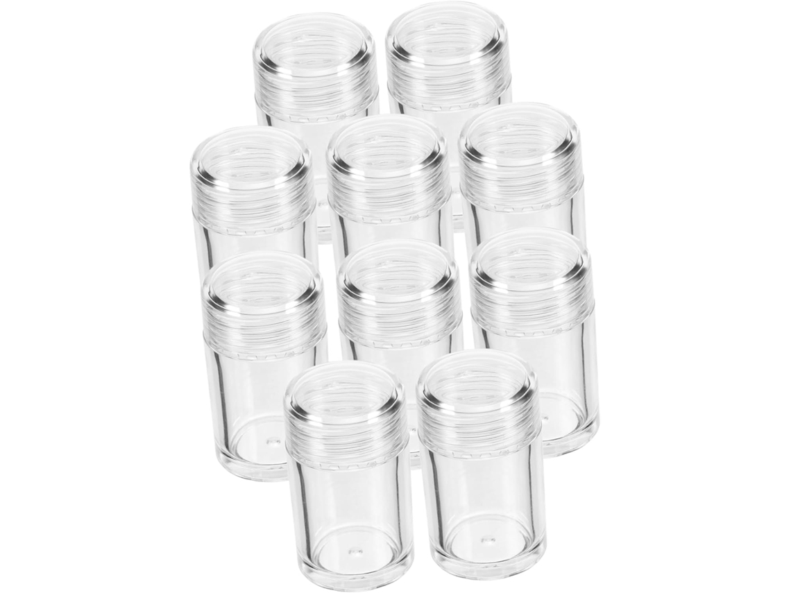 12 Piezas De Pequeños Envases Vacíos Para Polvos, Cajas De Cosméticos Con Agujeros, Envases Para El Cuerpo