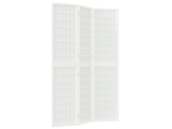Biombo plegable de 3 paneles, 120 x 170 cm, madera de abeto blanco y papel de arroz, Dec031176